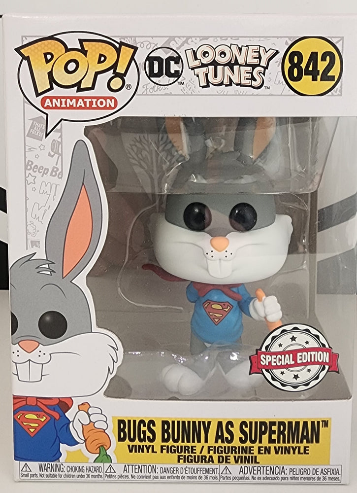 DC / Looney Tunes- Bugs Bunny as Super Man Pop! Vinyl Figure #842