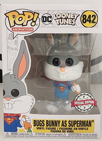 DC / Looney Tunes- Bugs Bunny as Super Man Pop! Vinyl Figure #842