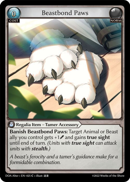 Beastbond Paws (025) [Dawn of Ashes: Alter Edition]