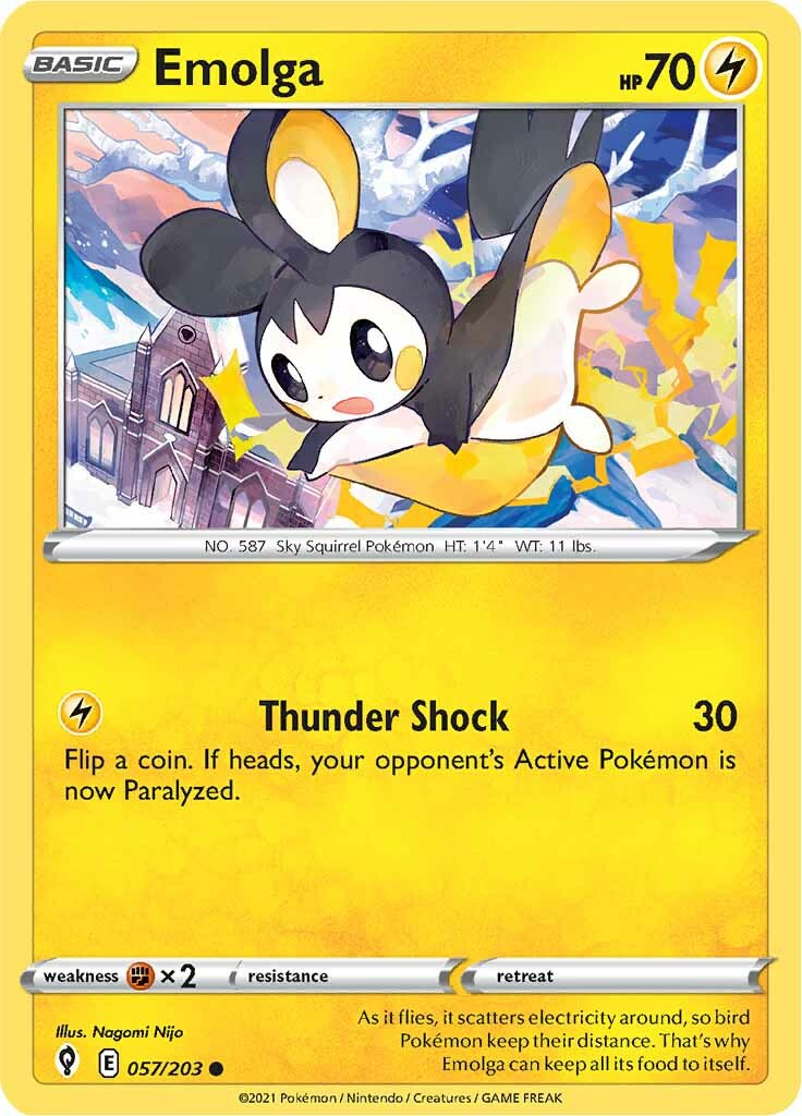 Emolga (057/203) [Sword & Shield: Evolving Skies]