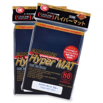 KMC Sleeves Hyper Mat Blue - 80ct