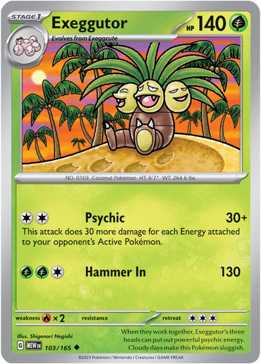 Exeggutor (103/165) [Scarlet & Violet 151]