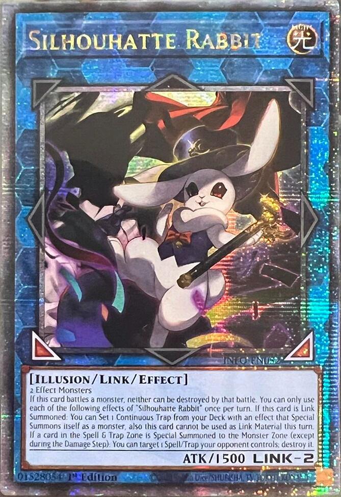 bunny yugioh card Silhouhatte Rabbit (Quarter Century Secret Rare) [INFO-EN052] Quarter