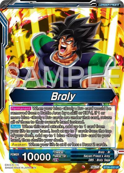 Broly // SS Broly, Full-Power Explosion (Alternate Art) (BT26-032) [Ul Broly // SS Broly, Full-Power Explosion (Alternate Art) (BT26-032) [Ul
