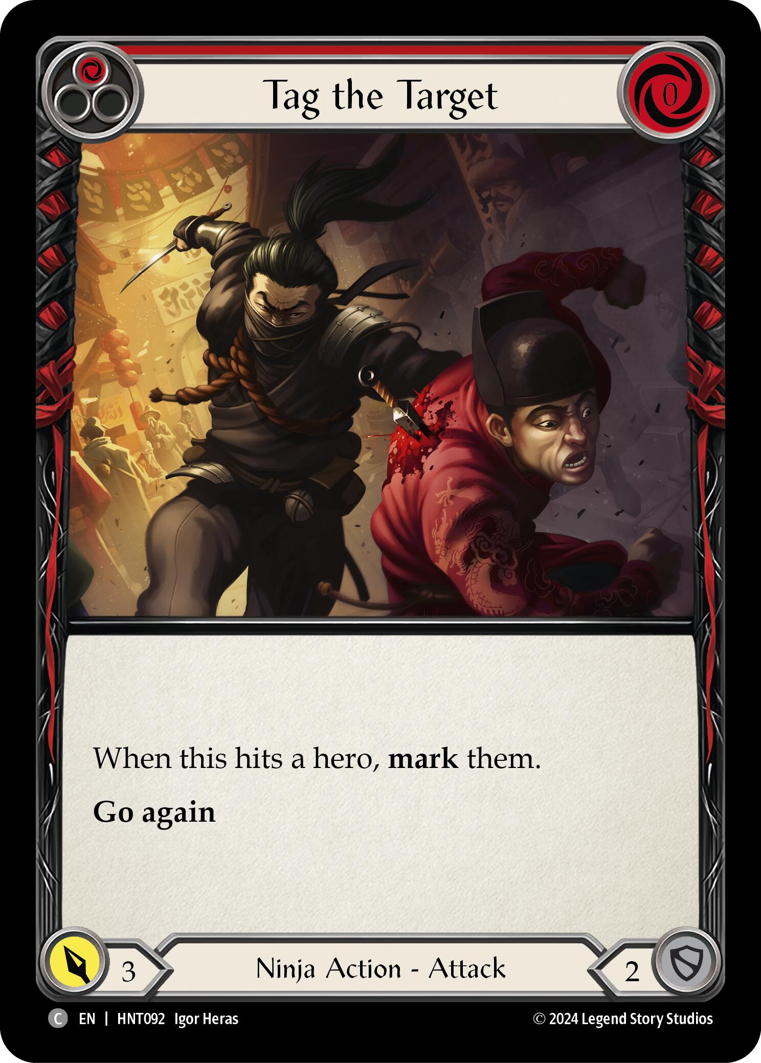 Tag the Target (Red) [HNT092] (The Hunted)