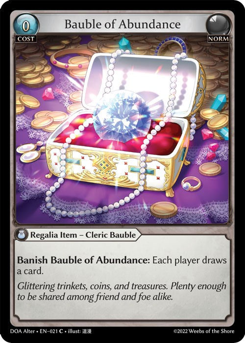Bauble of Abundance (021) [Dawn of Ashes: Alter Edition]