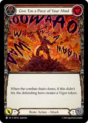 Give 'Em a Piece of Your Mind (Red) [SUP152] (Super Slam)