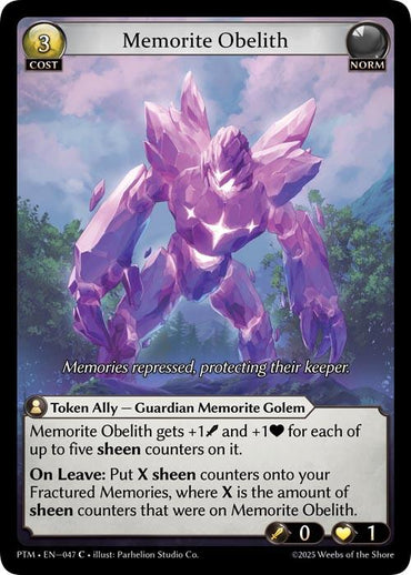Memorite Obelith (047) [Phantom Monarchs]