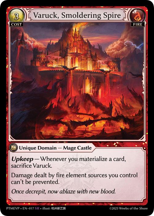 Varuck, Smoldering Spire (017) [Phantom Monarchs Event Pack]