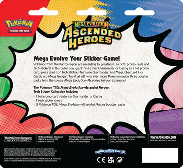[PREORDER] Mega Evolution: Ascended Heroes - Tech Sticker Collection (Gastly)