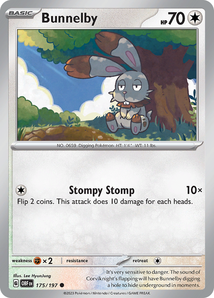 Bunnelby (175/197) [Scarlet & Violet: Obsidian Flames]