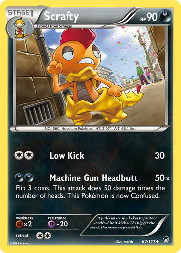 Scrafty (67/111) [XY: Furious Fists]