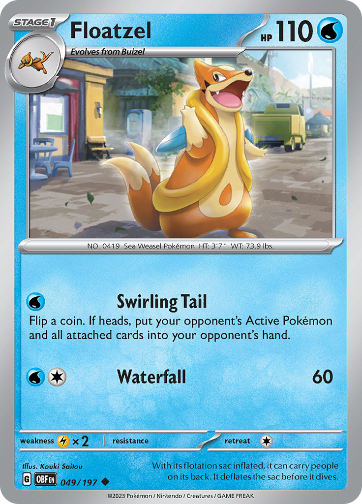 Floatzel (049/197) [Scarlet & Violet: Obsidian Flames]