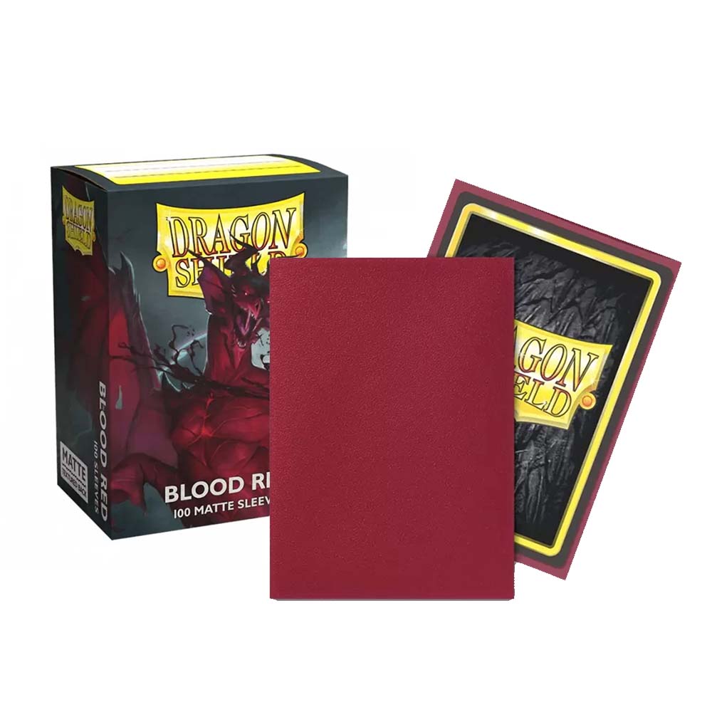DS Sleeves (100) Blood Red Matte