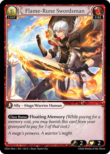 Flame-Rune Swordsman (136) [Dawn of Ashes: Alter Edition]