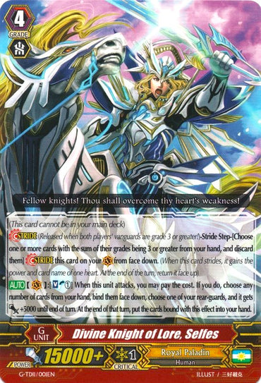 Divine Knight of Lore, Selfes (G-TD11/001EN) [Divine Knight of Heavenly Decree]