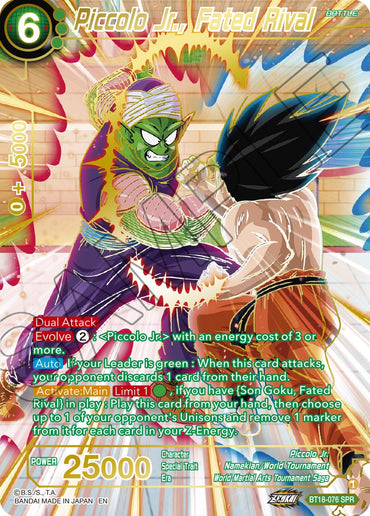 Piccolo Jr., Fated Rival (SPR) (BT18-076) [Dawn of the Z-Legends]