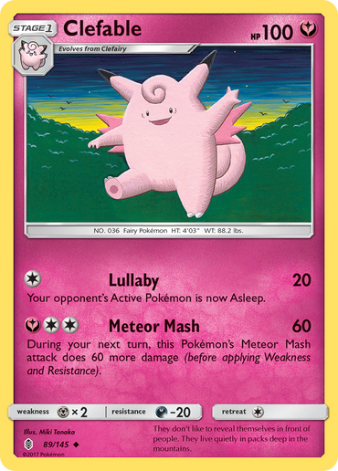 Clefable (89/145) [Sun & Moon: Guardians Rising]