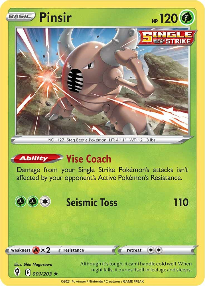 Pinsir (001/203) [Sword & Shield: Evolving Skies]