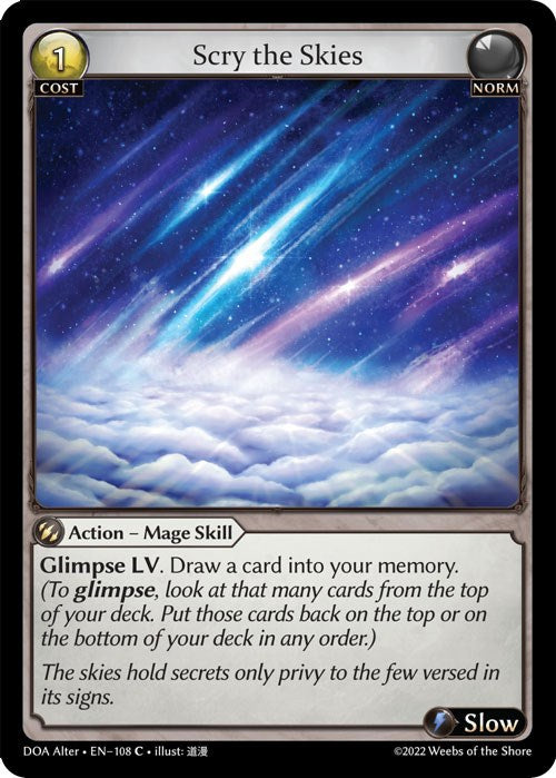 Scry the Skies (108) [Dawn of Ashes: Alter Edition]