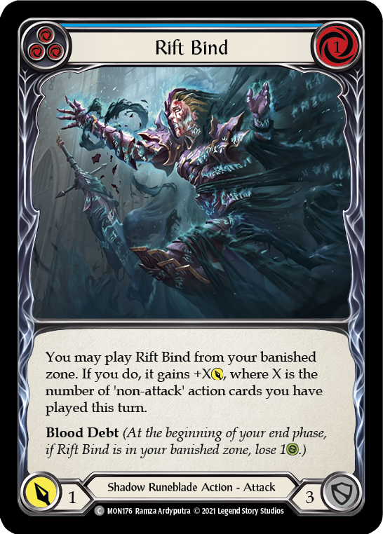 Rift Bind (Blue) [MON176] (Monarch)  1st Edition Normal