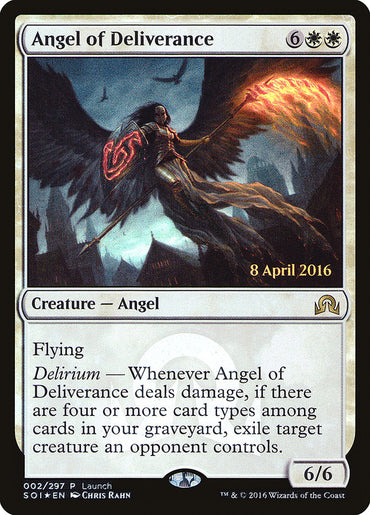 Angel of Deliverance (Prerelease) [Shadows over Innistrad Promos]