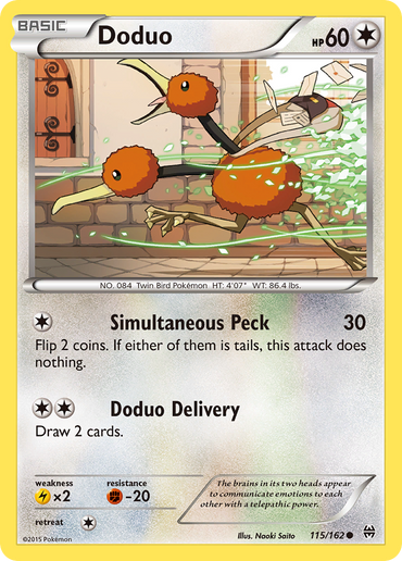 Doduo (115/162) [XY: BREAKthrough]