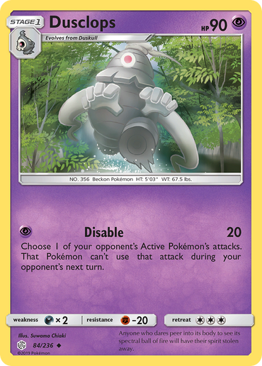 Dusclops (84/236) [Sun & Moon: Cosmic Eclipse]