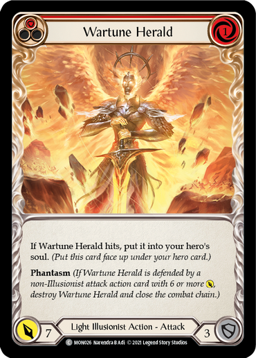 Wartune Herald (Red) [MON026] (Monarch)  1st Edition Normal