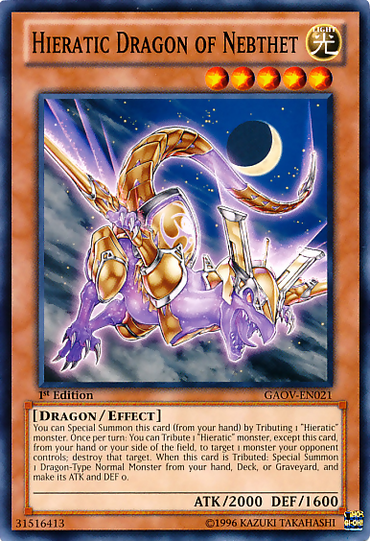 Hieratic Dragon of Nebthet [GAOV-EN021] Common