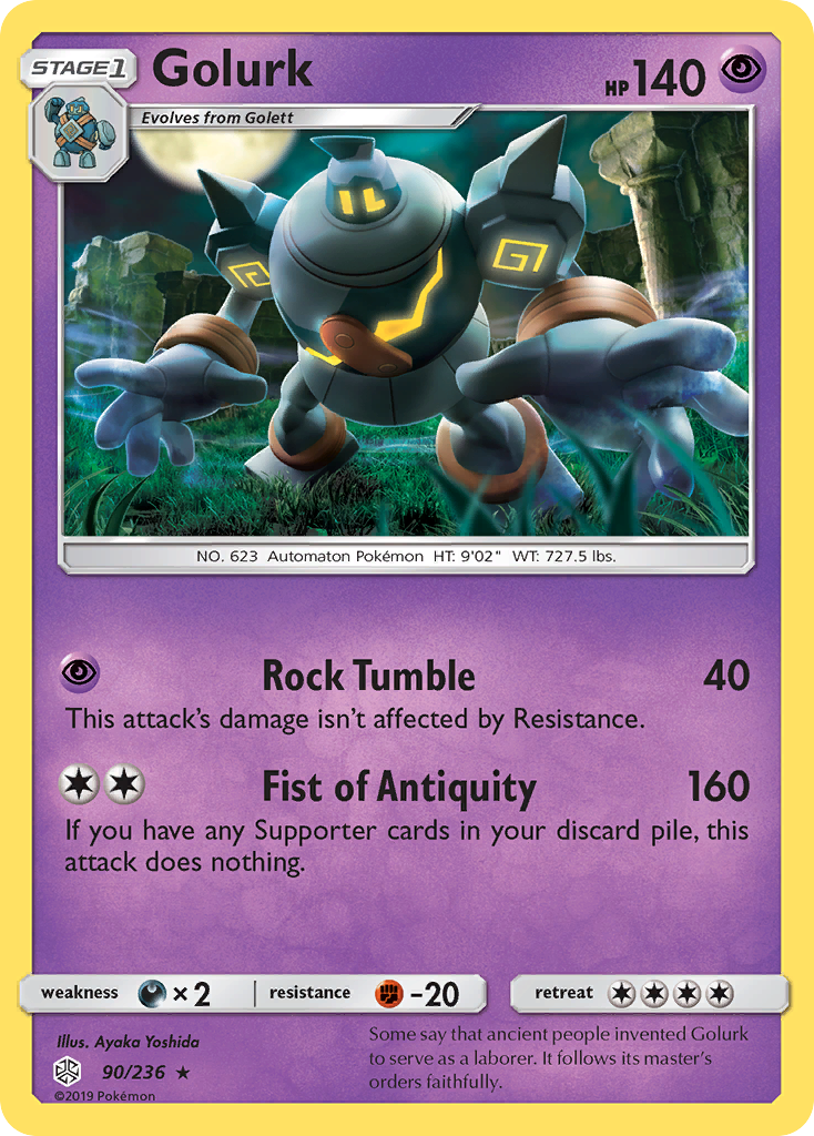 Golurk (90/236) [Sun & Moon: Cosmic Eclipse]